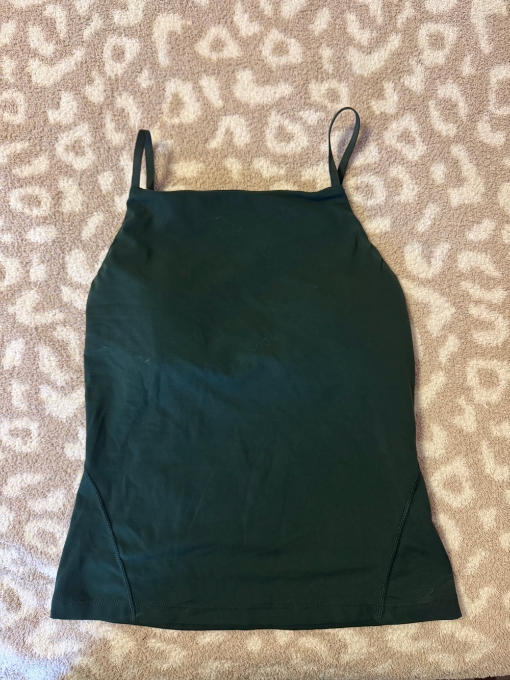 lululemon athletica Dark Green Square Neck Cami Tank